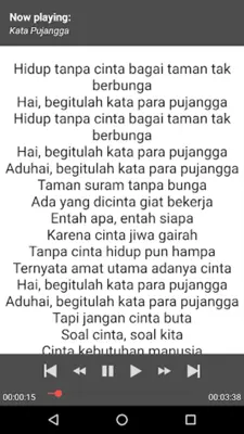 Lagu Dangdut Rhoma Irama Offline + Lirik android App screenshot 0