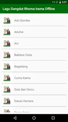 Lagu Dangdut Rhoma Irama Offline + Lirik android App screenshot 8